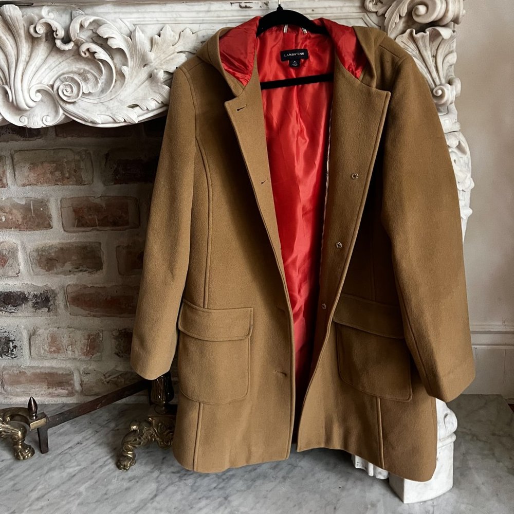 LANDS' END wool coat